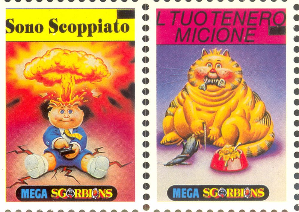 Italy I Mitici Adam Bomb Stamp Garbage Pail Kids