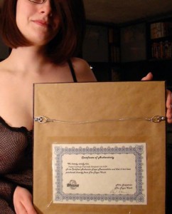 GPK Final Art Certificate of Authenticity